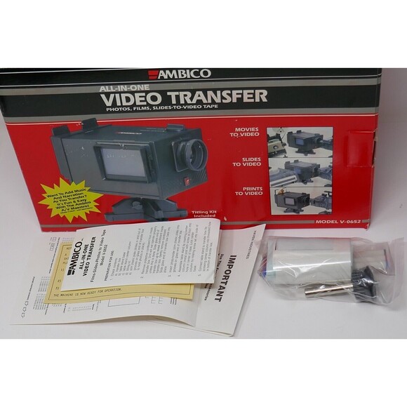 AMBICO All-in-One Video Transfer Photos Films Slides to Video Model V-0652 - Picture 2 of 15